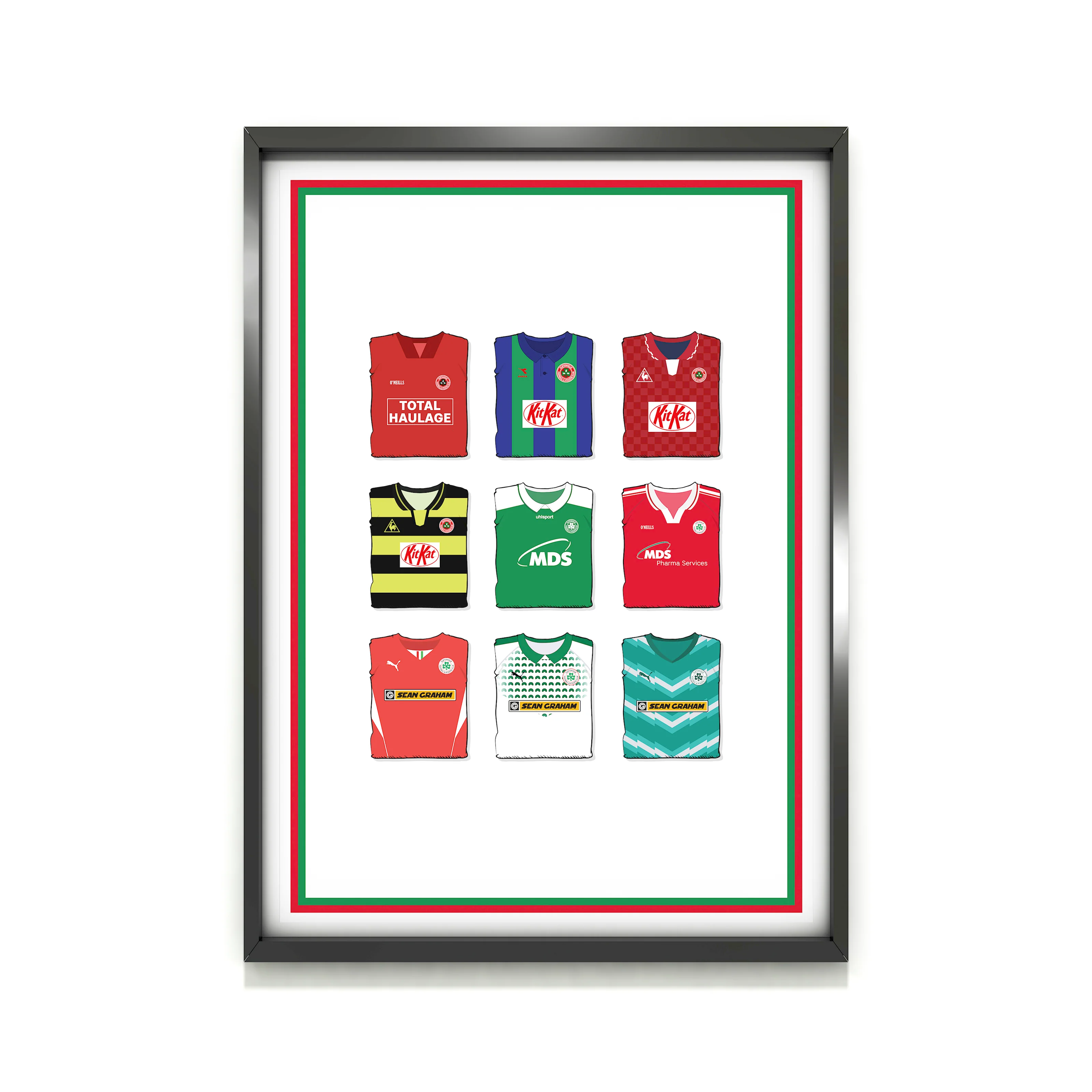 Cliftonville Heavyweight Art Print - Football Post - Perfect Gift - Birthday Present for Him - Image 2